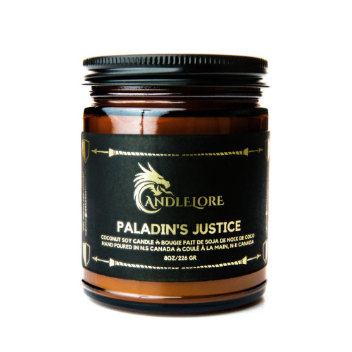 Candlelore 8oz Wood Wick Candle: Paladins Justice
