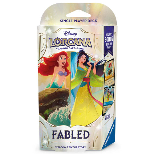 Disney Lorcana: Fabled Single Player Starter Deck: Amber and Sapphire