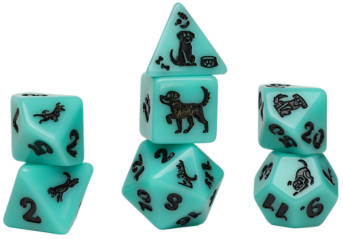 Sirius Dice RPG Dice Set: Animals Seafoam Shepherd