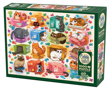 Puzzle 1000PC: Cobble Hill: Cats vs Puzzles