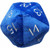 Jumbo D20 Plush Blue
