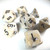 CHX 27402 RPG Dice Set: Marble Ivory Black