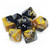 CHX 26451 RPG Dice Set: Gemini Black Gold Silver