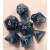 CHX 27489 RPG Dice Set: Phantom Teal Gold