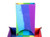 FanRoll Folding Dice Tower: Watercolour Rainbow