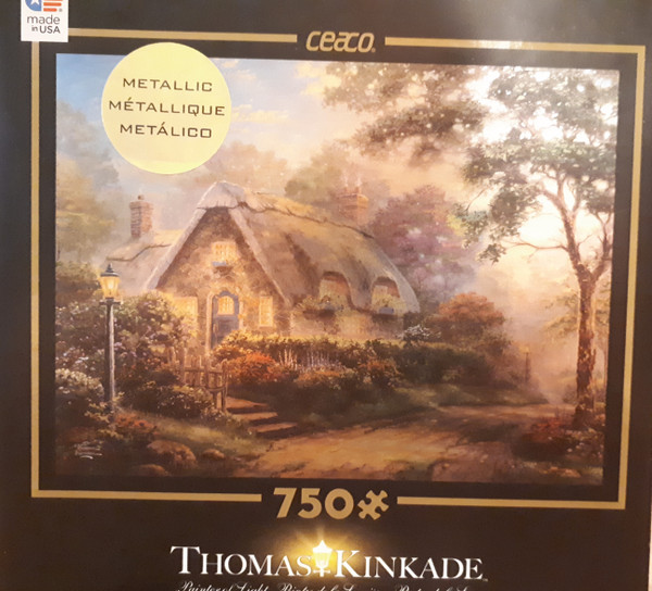 Puzzle: 750 Thomas Kinkade Lovelight Cottage