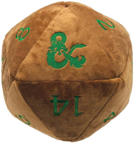 Jumbo D20 Plush Copper with D&D Logo