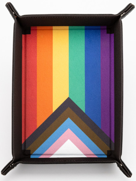 FanRoll Folding Dice Tray: Pride Rainbow Flag