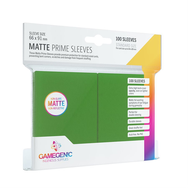 Card Sleeves: Gamegenic Matte Prime: Green