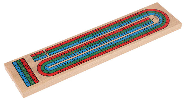 Outset Cheatwell: Cribbage Board 3 Track Colour