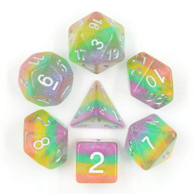 Fairy Tinker Dice Set DND 7 piece polyhedral dice set RPG Dice Set