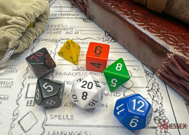 CHX 25499 RPG Dice Set: Nostalgia Opaque GM and Beginner Set