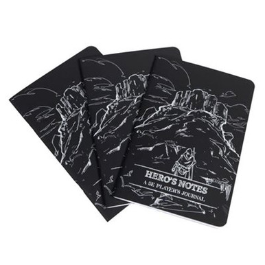 Dungeon Notes: 5E Player's Journal: Black (3-Pack)