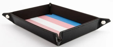 FanRoll Folding Dice Tray: Pride Trans Flag
