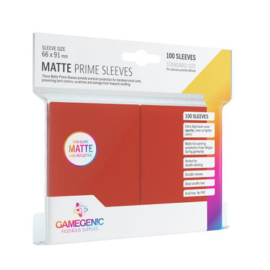 Card Sleeves: Gamegenic Matte Prime: Red