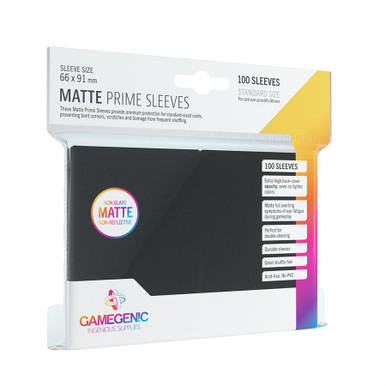 Card Sleeves: Gamegenic Matte Prime: Black