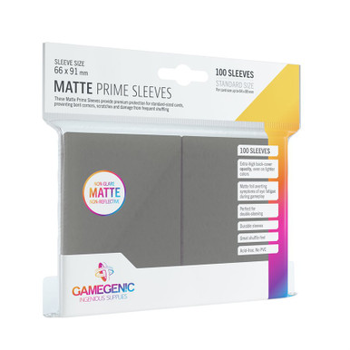 Card Sleeves: Gamegenic Matte Prime: Dark Grey