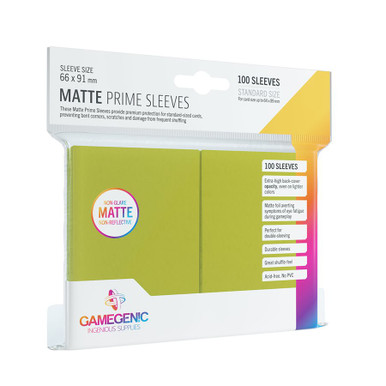 Card Sleeves: Gamegenic Matte Prime: Lime