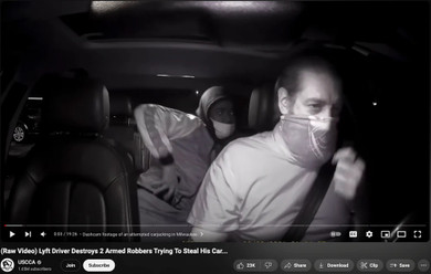 Good Guy With a Gun | Armed Lyft Driver Fights of Armed Robbers