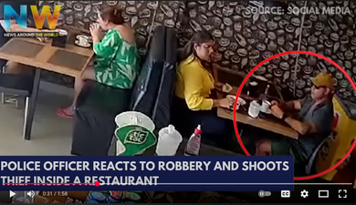 Good Guy with a Gun: Armed Robbery Foiled by Switched on Diner Good Guy with a Gun: Armed Robbery Foiled by Switched on Diner