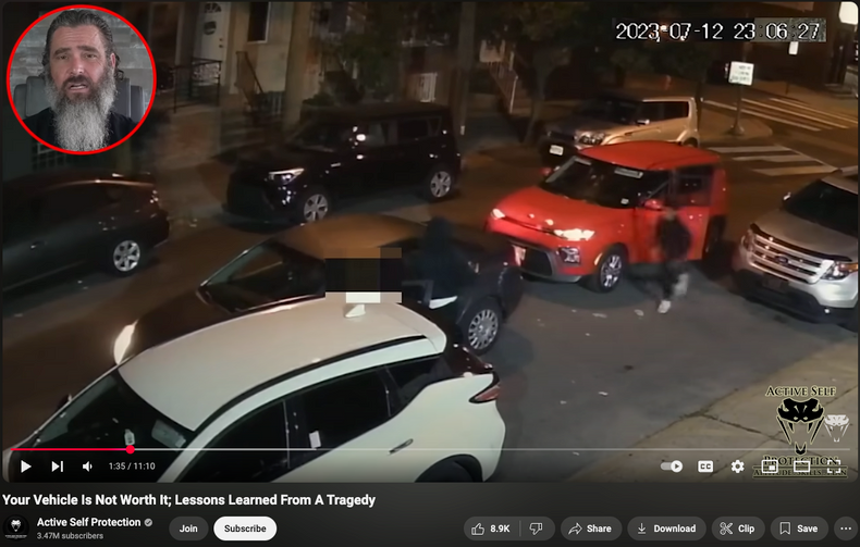Self Defense lessons: Your vehicle is not worth your life!