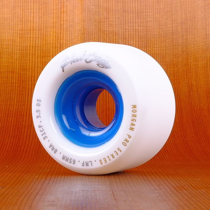 Blood Orange Morgan 65mm 84a White Blue Wheels - The Longboard Store