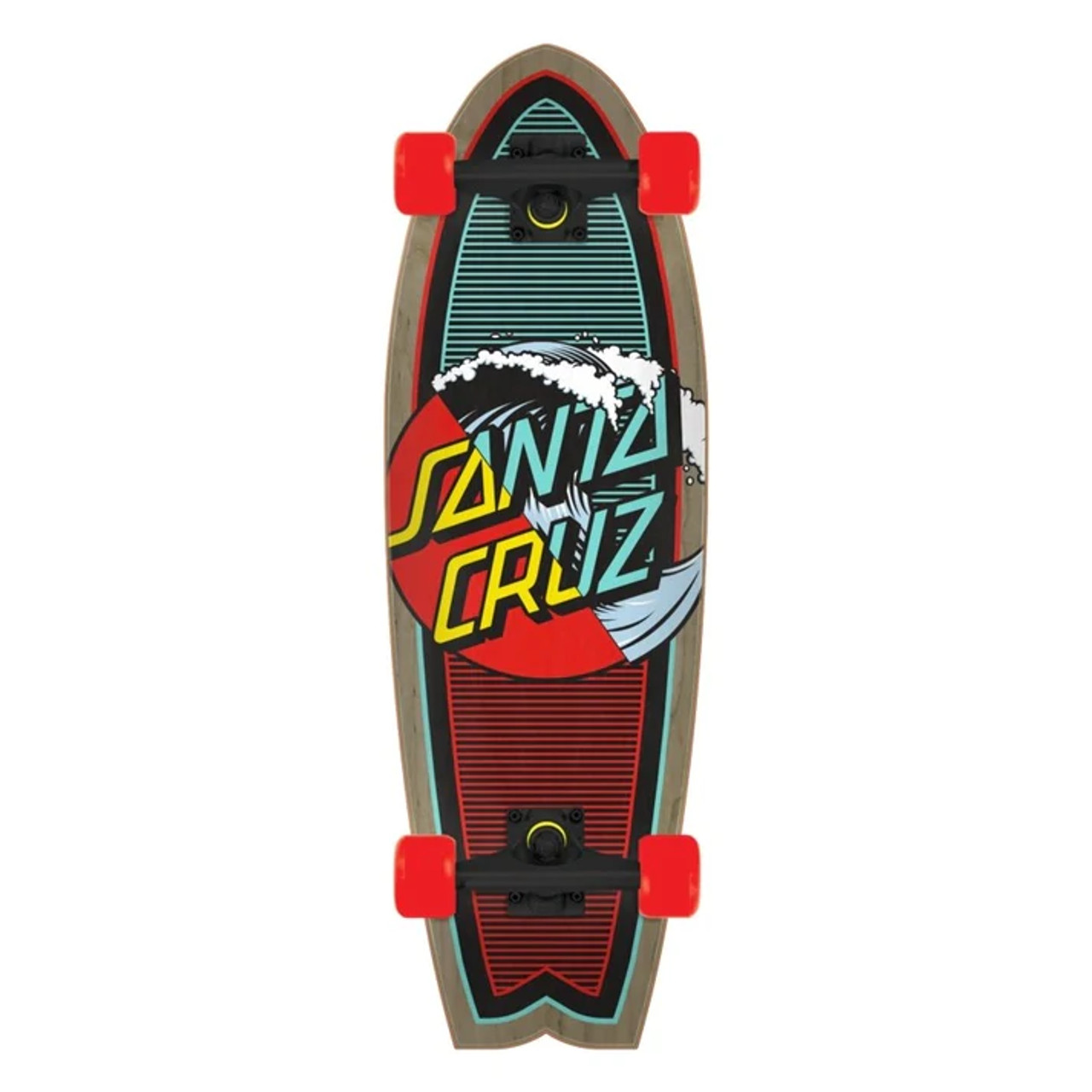 Santa Cruz Wave Dot Splice Shark Cruiser - The Longboard Store