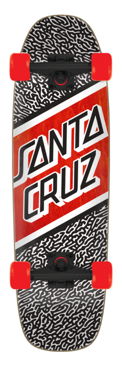 Santa Cruz Amoeba Street Cruiser Skateboard Complete - The