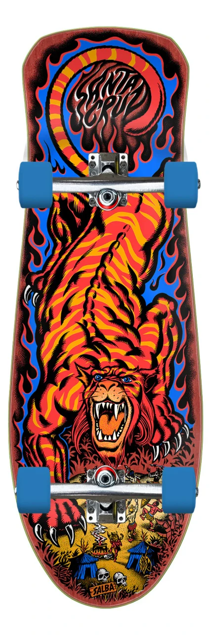 Santa Cruz Salba Tiger Reissue Premium Skate Cruiser Complete
