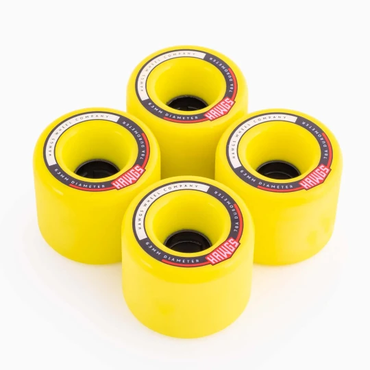 Fatty Hawgs 63mm Yellow Wheels