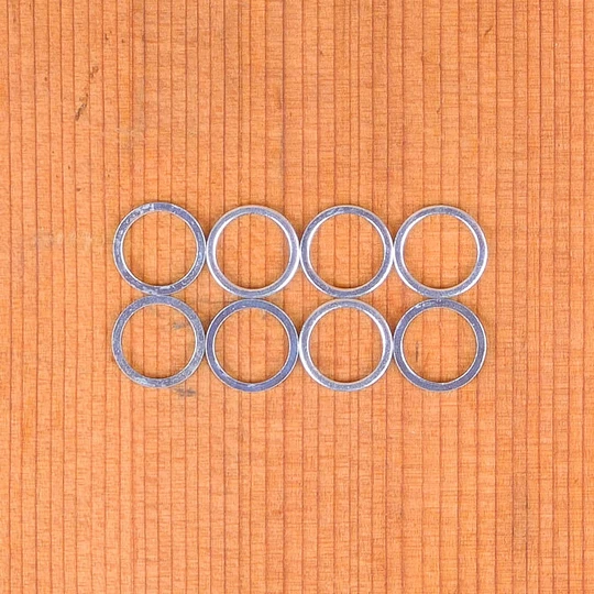System Silver 8mm Speed Washers