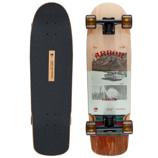 Arbor Pilsner Solstice Cruiser Skateboard Complete - The Longboard