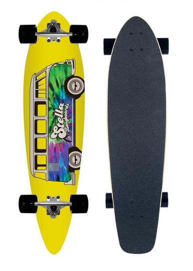 ボード Modern amusement 144 × ビンディング STELLA Stella 42” Kicktail Zig Zag Longboard Complete – Stella