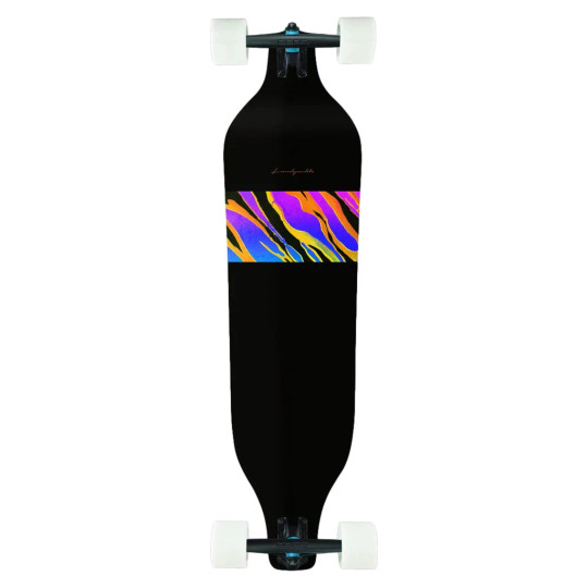 The Landyachtz Evo Spectrum 40 Longboard Complete has been a pillar of the Landyachtz DH line for over a decade, the Evo has been under the feet of 3 World Champions as well as countless race winners and podium contenders. The Evo 40 offers a drifty and stable ride that will fill any day in the hills with casually fast runs.