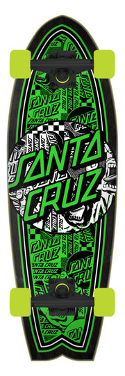 Santa Cruz Yin Yang Dot Shark Cruiser Skateboard Complete