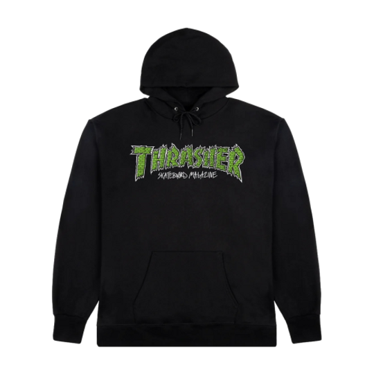 パーカー・フーディ THRASHER Golden Gate Glitched Hoodie Navy TR2403HD13NA パーカー・フーディ THRASHER Golden Gate Glitched Hoodie Navy