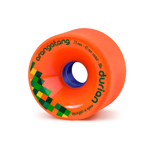 Orangatang Durian 75mm 80a Orange Wheels - The Longboard Store