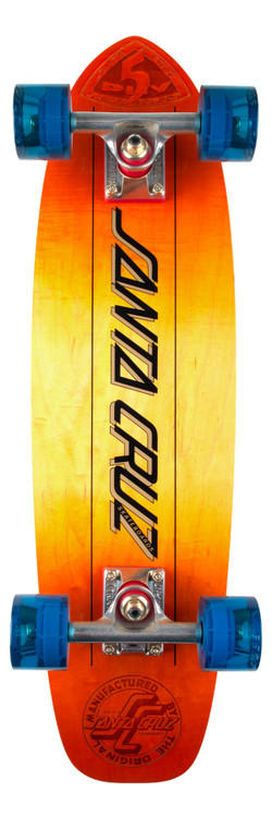 Santa Cruz 5 Ply Kicktail Retro Cruiser Skateboard Complete - The