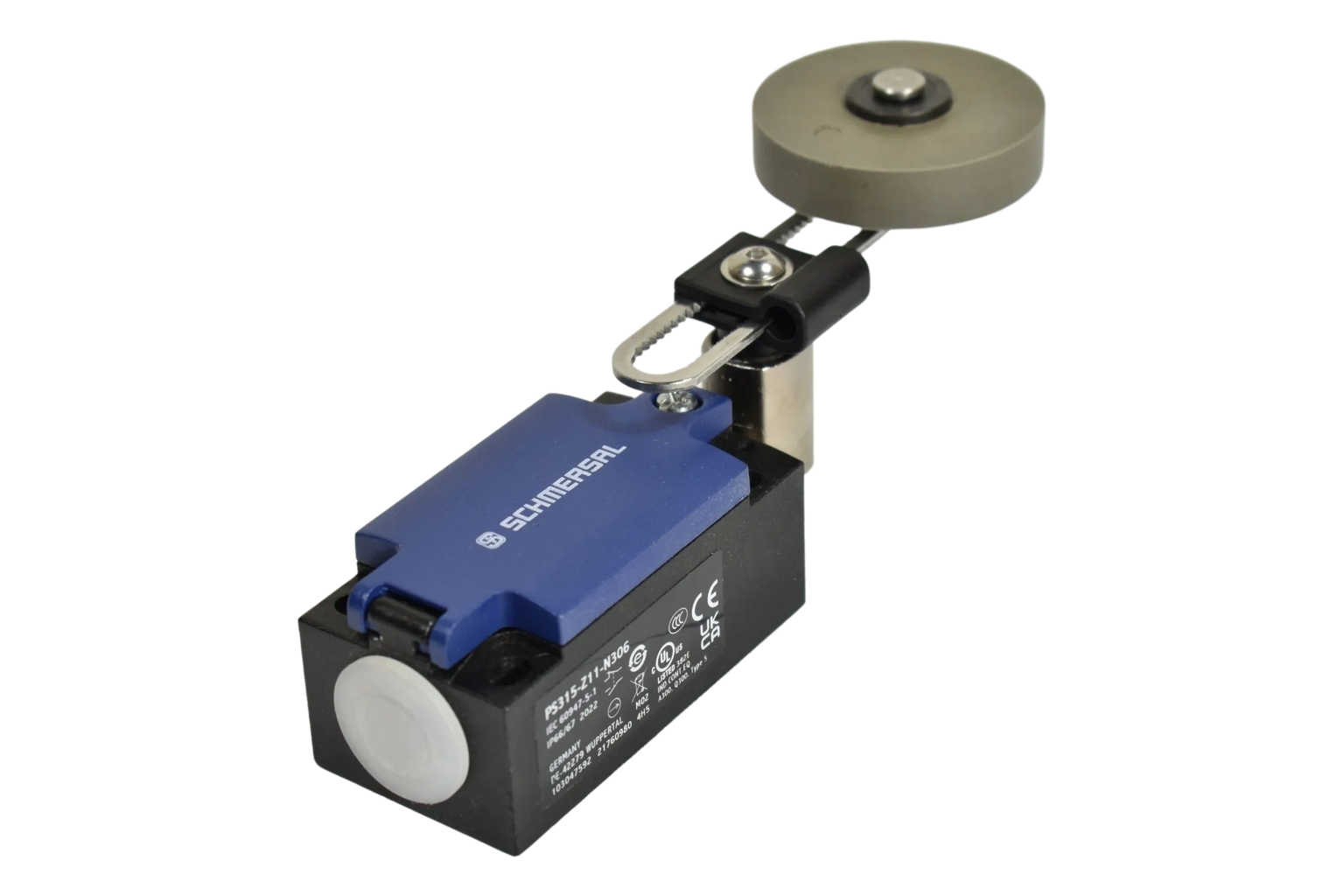 CD4B-3A13N Omron limit switch with adjustable lever and 1.97 inch rubber roller, 2NC DPST contacts