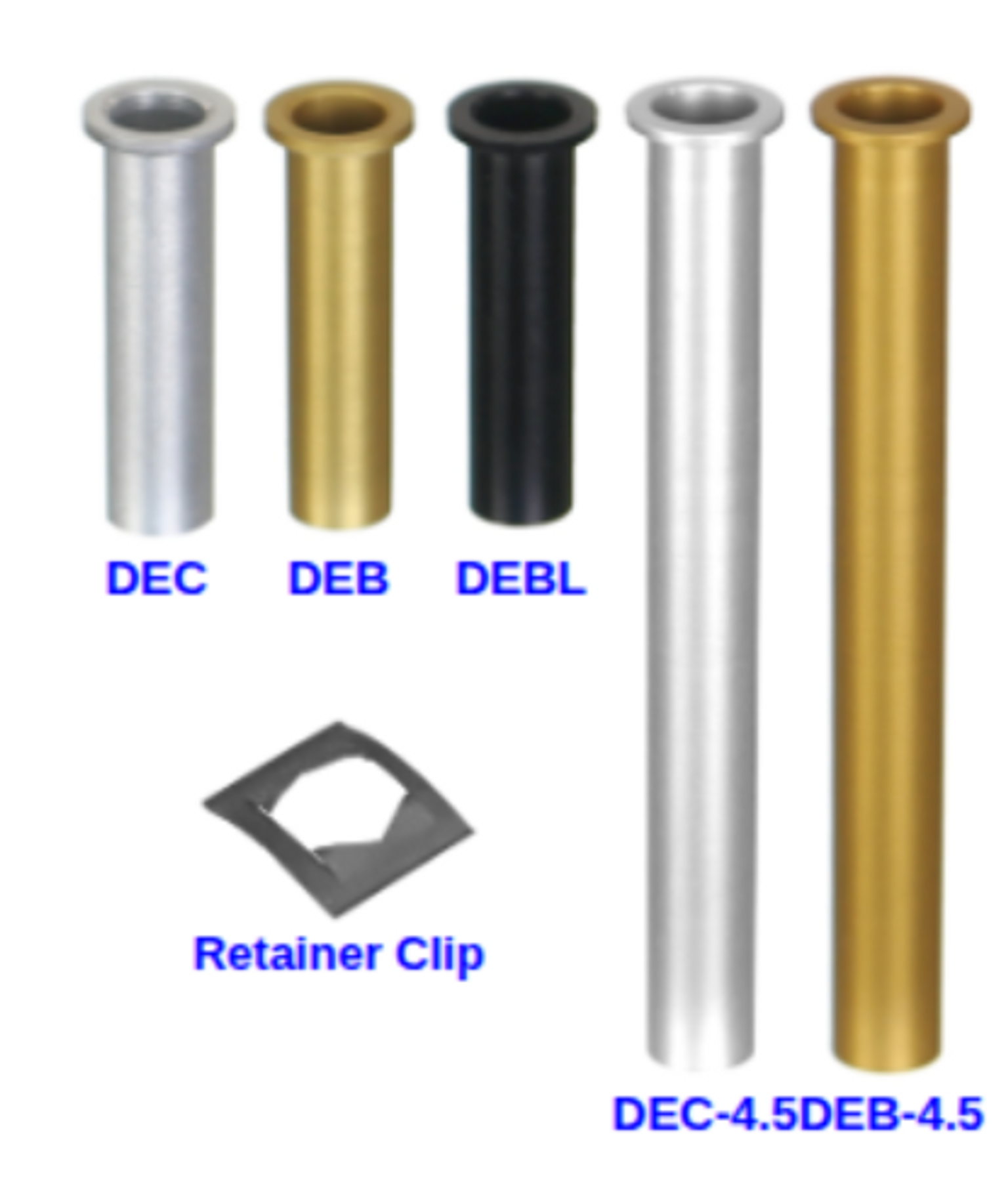 Aluminum sleeve escutcheon with retainer