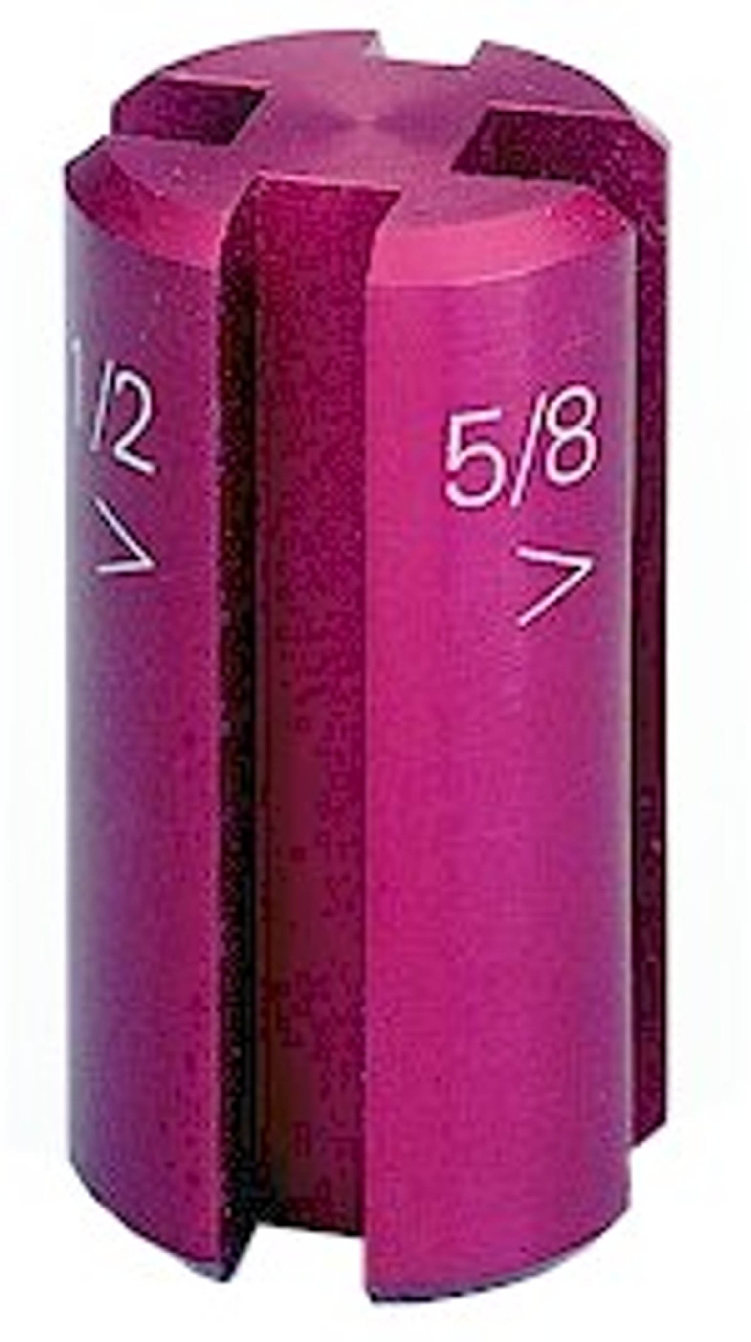 WRG-2000 wire rope wear gauge – red anodized finish, fits 3/8" to 5/8" elevator rope