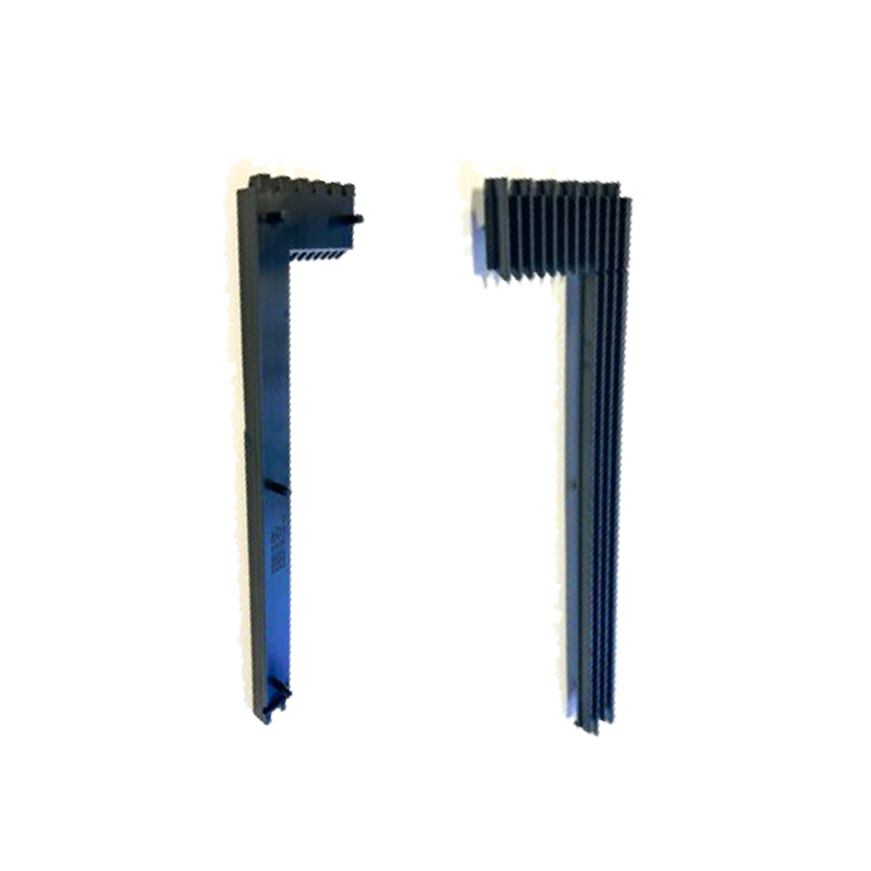 69464-101 Escalator Demarcation Strip – black right-side polymer strip for step edge marking on commercial escalators, enhances passenger safety and visibility.
