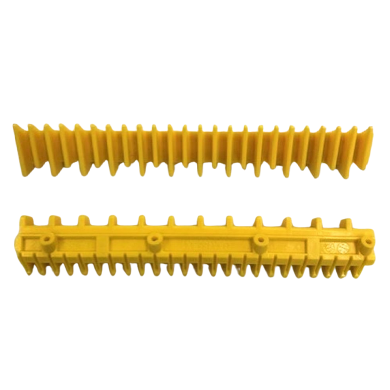GAA455BX1 Yellow Demarcation Insert – high-visibility safety insert designed to fit Otis 506NCE escalator steps, shown in durable yellow plastic for clear step edge marking.