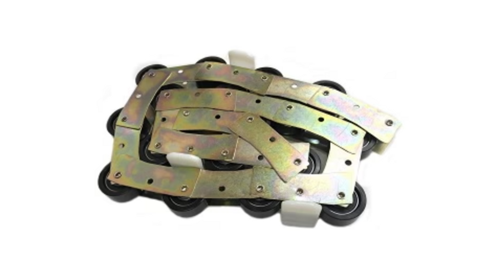 SEH498347 newell roller chain with 17 nylon rollers, 52 3/4 inches long – for escalator handrail return systems
