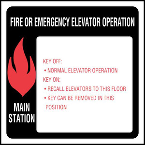 Sign Fire Service 6 X (SFOM-66-34)