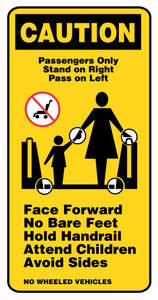 Signage, “escalator” : 5” X (ESCAL-10) Signage, “escalator” : 5” X (ESCAL-10)