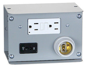 ACBG-15 – Pit Work Light with Light Switch & 15A GFCI Outlet ACBG-15 – Pit Work Light with Light Switch & 15A GFCI Outlet