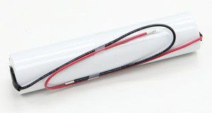 21EL005-1 NiCad Battery – 4.8V 2.2Ah stick-style battery with leads for elevator emergency power systems