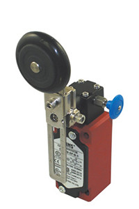 SN6118-SP hoistway limit switch with 1NO/1NC contacts and roller actuator