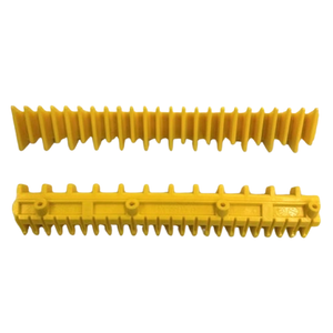 GAA455BX1 Yellow Demarcation Insert – high-visibility safety insert designed to fit Otis 506NCE escalator steps, shown in durable yellow plastic for clear step edge marking. GAA455BX1 Yellow Demarcation Insert – high-visibility safety insert designed to fit Otis 506NCE escalator steps, shown in durable yellow plastic for clear step edge marking.